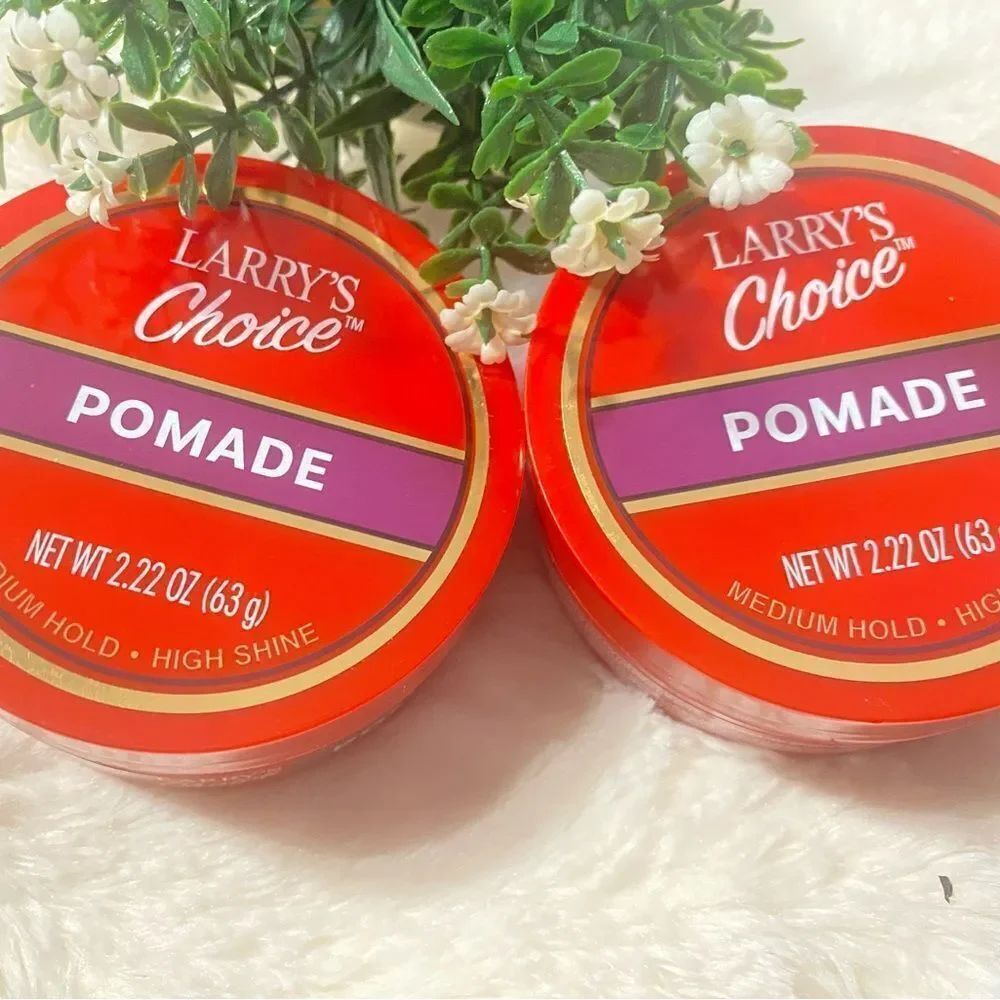 🛍️Larry's Choice Pomade - Medium Hold 🎉 High shine (Set Of2) Red and Purple 💥